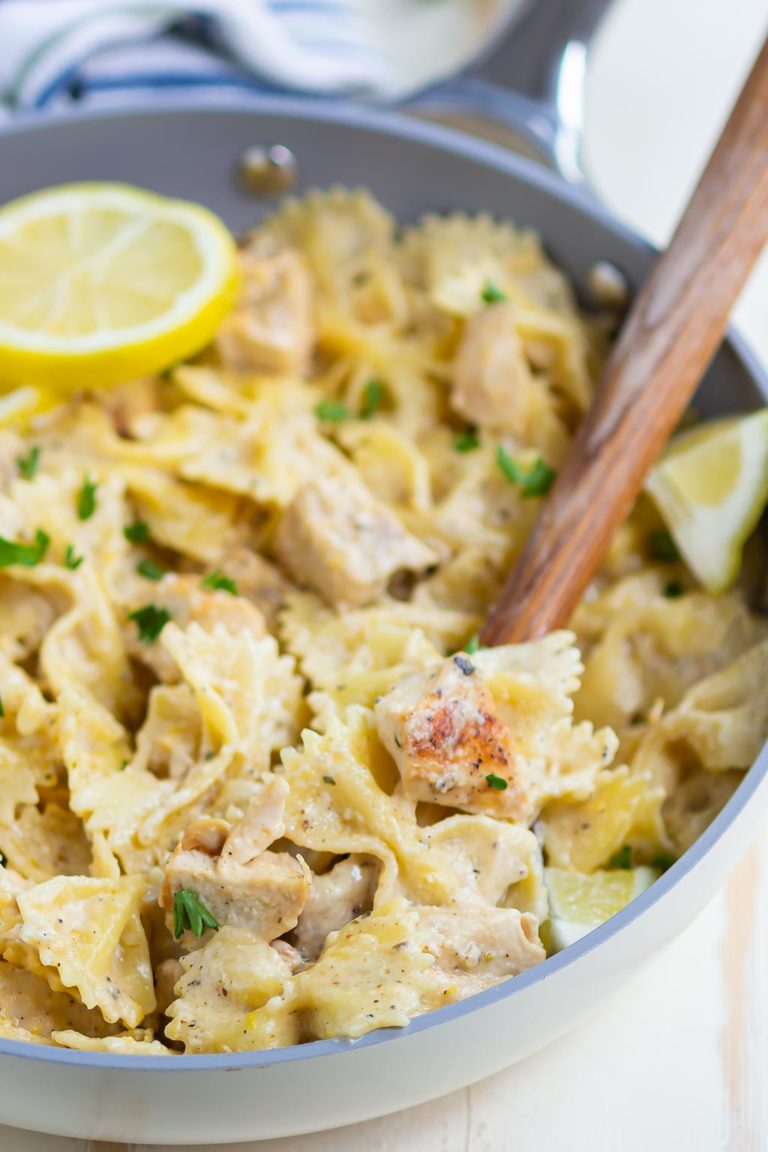 Creamy Lemon Chicken Pasta Pumpkin N Spice