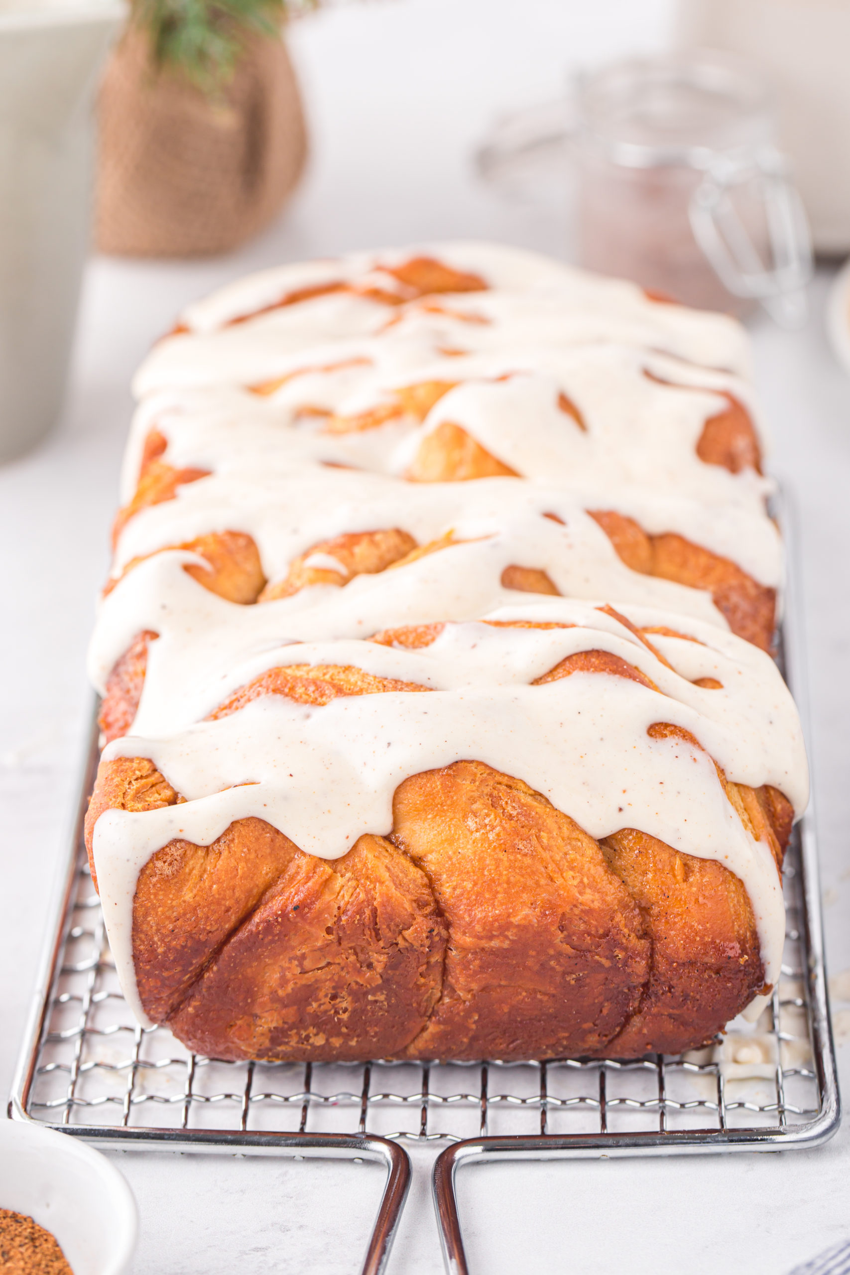 Pull-Apart Eggnog Bread - Pumpkin 'N Spice