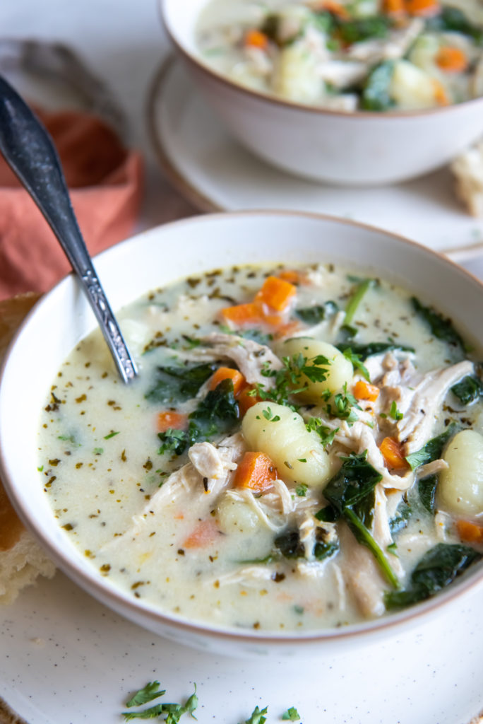 Instant Pot Chicken Gnocchi Soup - Pumpkin 'N Spice