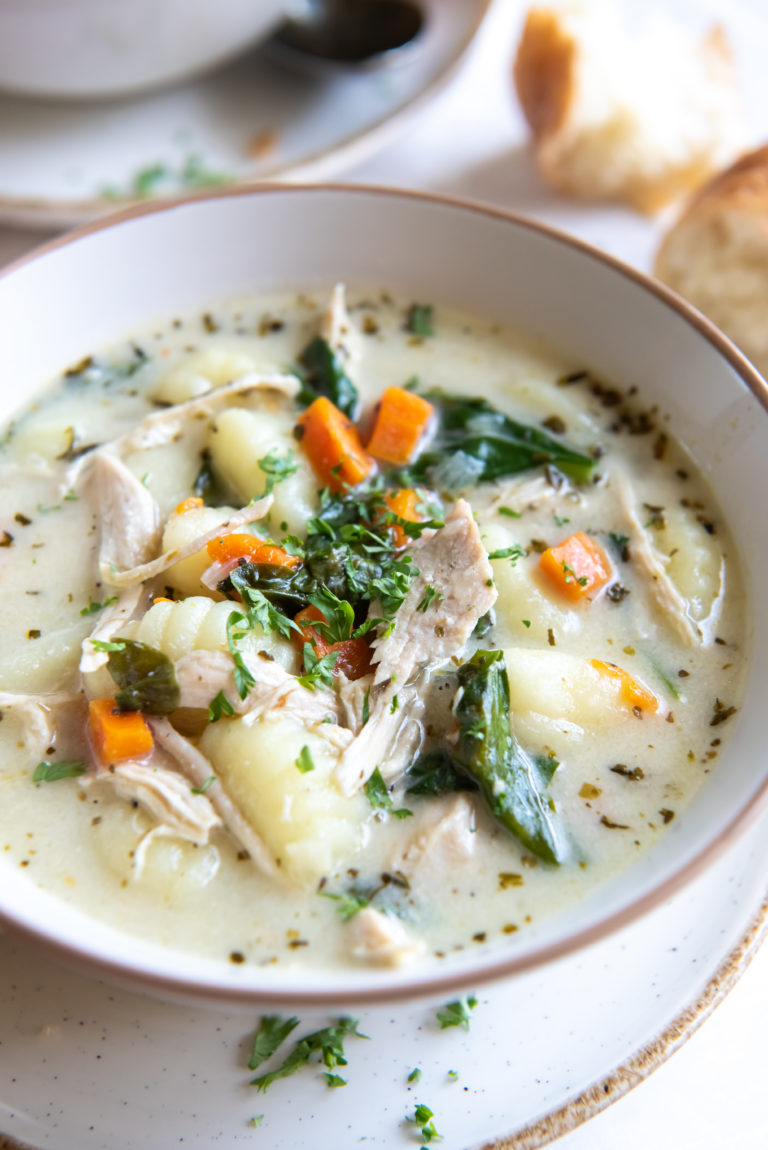 Instant Pot Chicken Gnocchi Soup Pumpkin N Spice