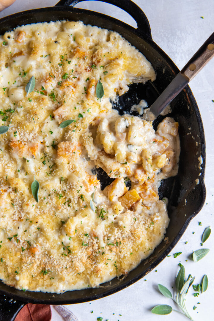 Baked Butternut Squash Mac and Cheese - Pumpkin 'N Spice