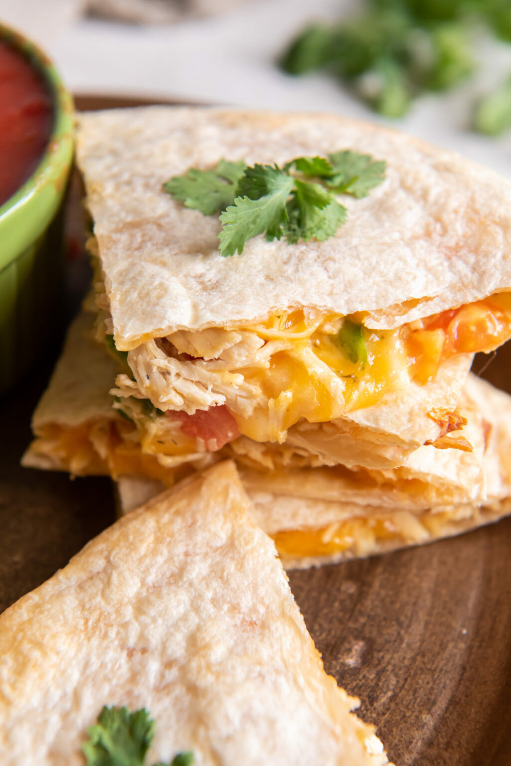 Air Fryer Chicken Quesadilla - Pumpkin 'N Spice