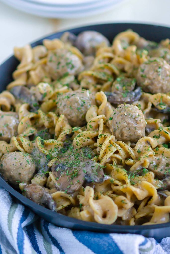 One Pot Meatball Stroganoff Pumpkin N Spice