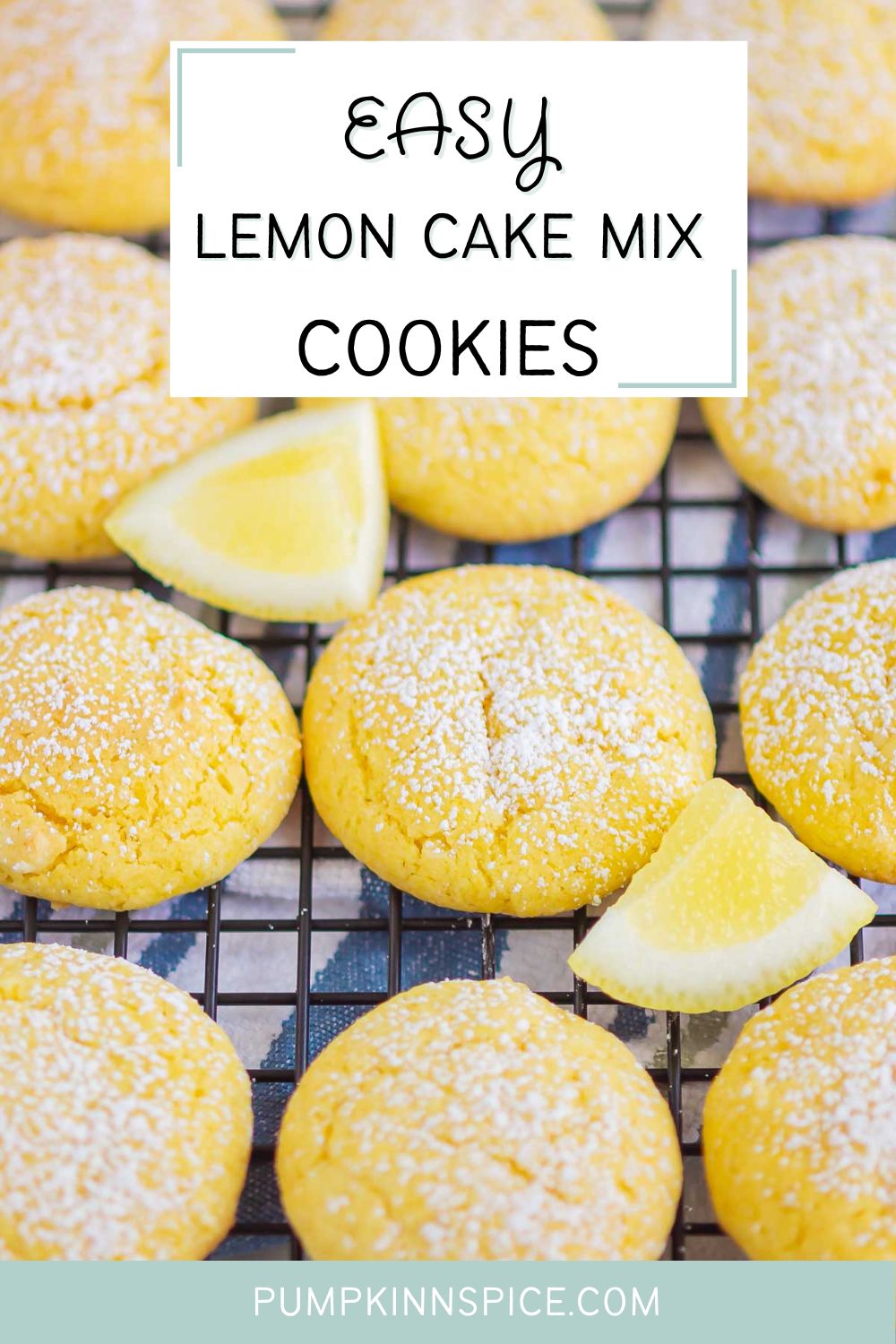 Lemon Cake Mix Cookies - Pumpkin 'N Spice