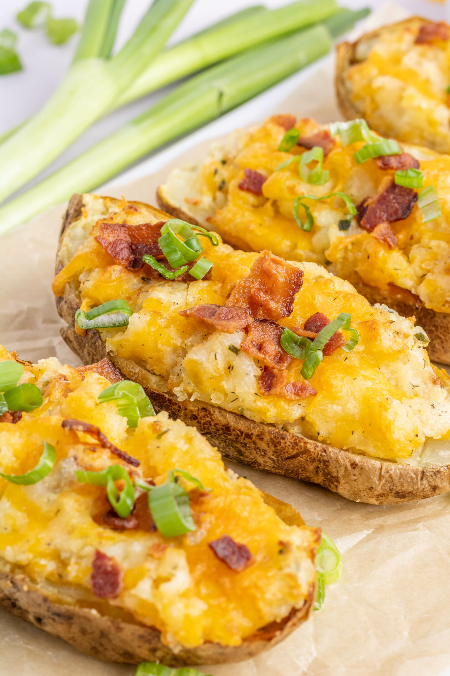 Air Fryer Twice Baked Potatoes - Pumpkin 'N Spice