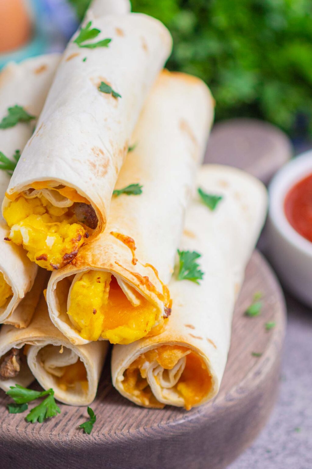 Air Fryer Breakfast Taquitos - Pumpkin 'N Spice