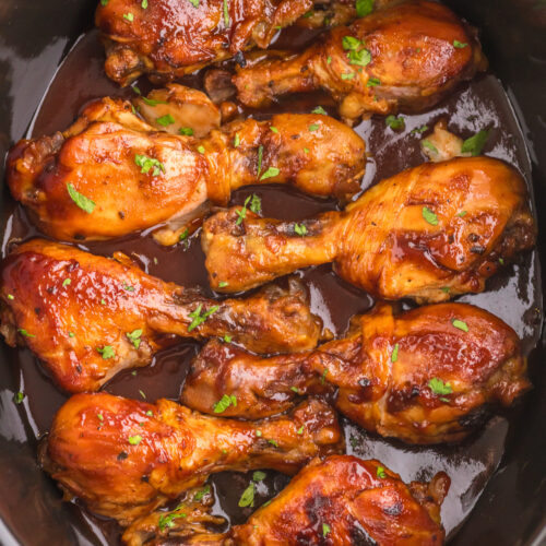 Slow Cooker BBQ Chicken Legs - Pumpkin 'N Spice