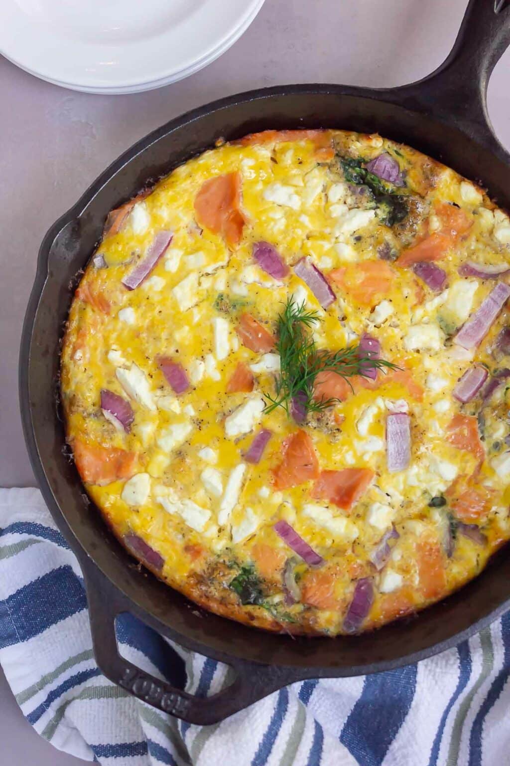 Smoked Salmon Frittata - Pumpkin 'N Spice