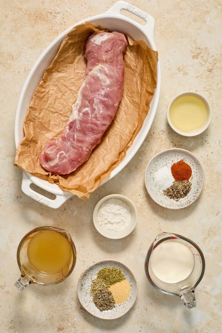 ingredients in small bowls