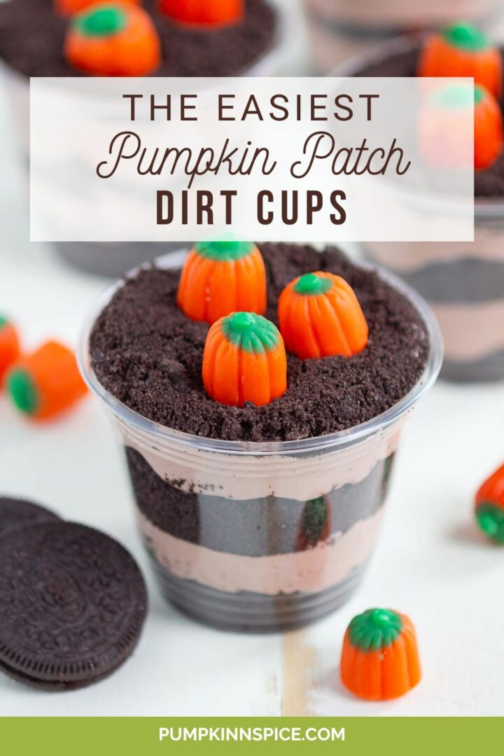 dirt cups on a white surface