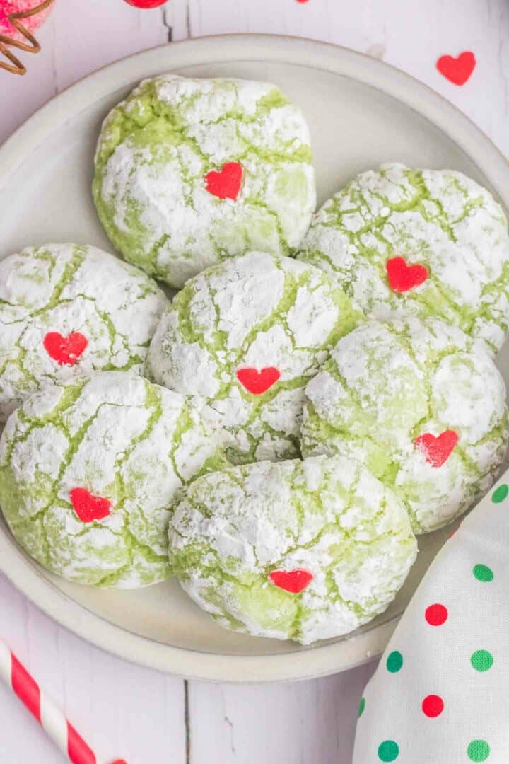 cookies on a white plate