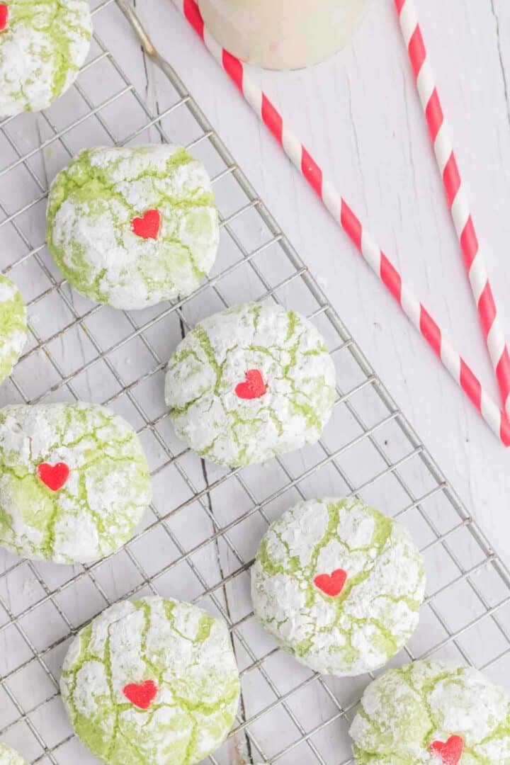 cookies on a wire rack