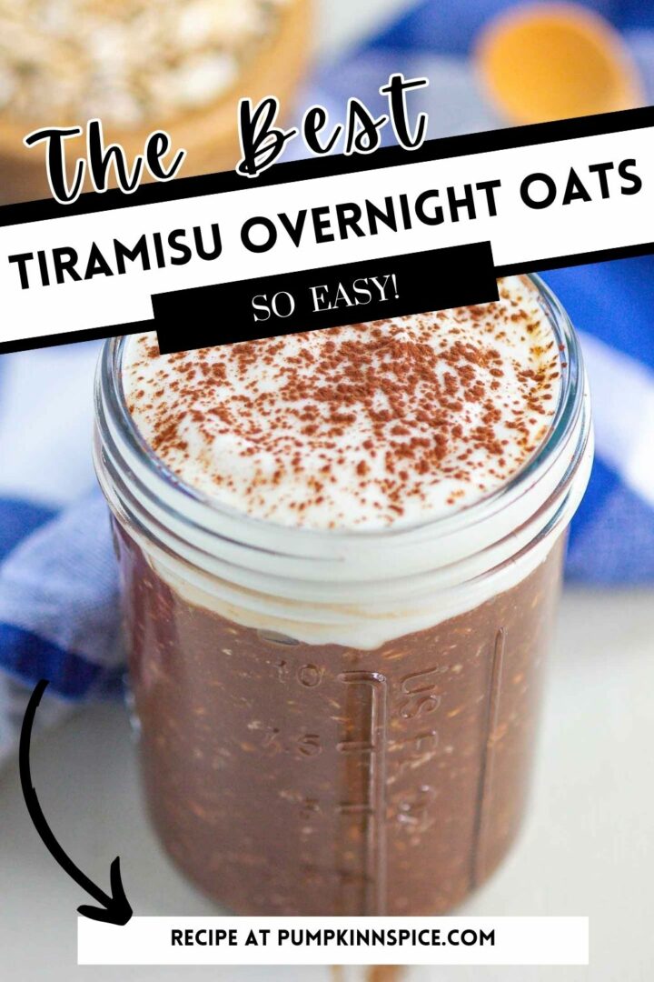 overnight oats in a glass jar